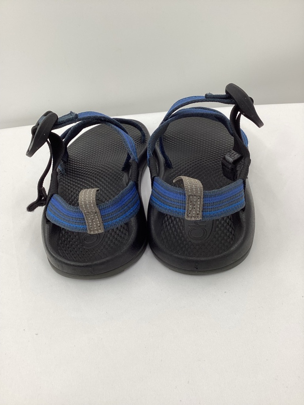 Chaco Black Outdoor Sandal with Blue Accent Strap - Picture 4 of 12